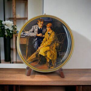 1983 Confidine In The Den Norman Rockwell Collector Plates